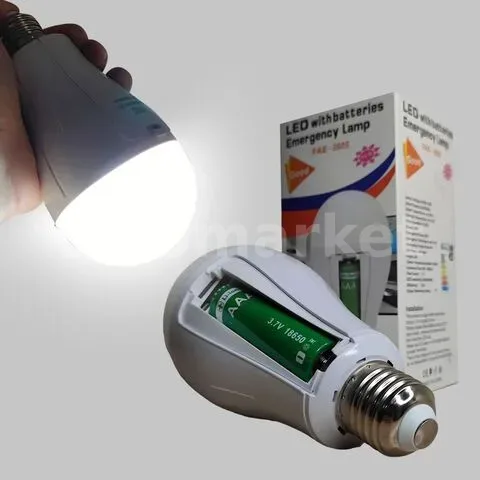 Лампочка LED FAE-3920 20W з 2 акумуляторами 18650 без гачка